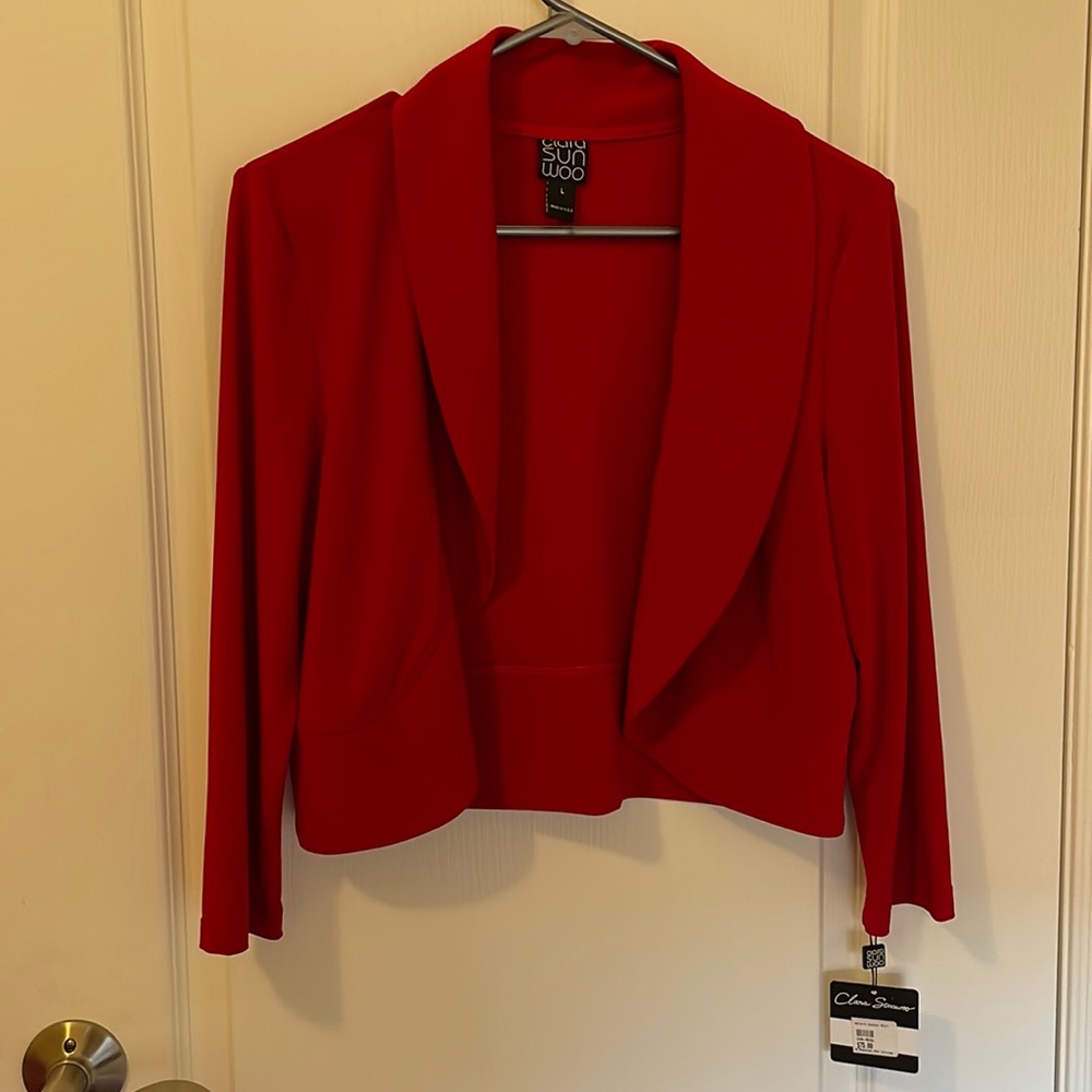 Clara Sun Woo Bolero - red brand new, never worn, tag still on.